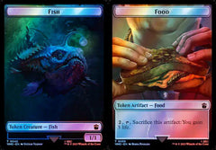 Fish (0042) // Food (0059) Double-Sided Token - Surge Foil