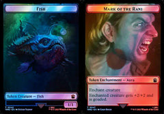 Fish (0042) // Mark of the Rani (0047) Double-Sided Token - Surge Foil
