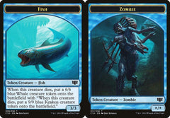 Fish (008) // Zombie (011) Double-Sided Token