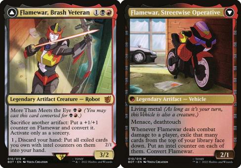 Flamewar, Brash Veteran // Flamewar, Streetwise Operative (010) - Foil