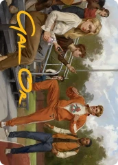 Flash Thompson, Spider-Fan (01/54) Art Card (ASMP) - Gold-Stamped Signature