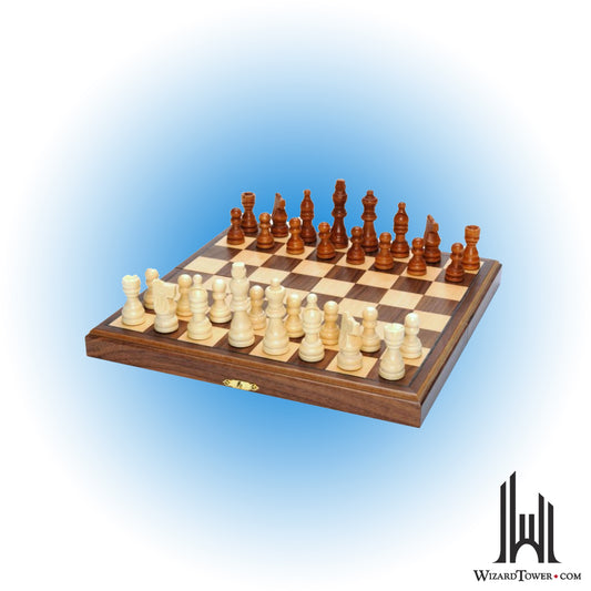 Chess Set - 11.5" Walnut Folding