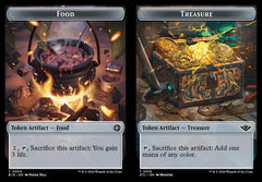 Food (0004) // Treasure (0018) Double-Sided Token - Foil