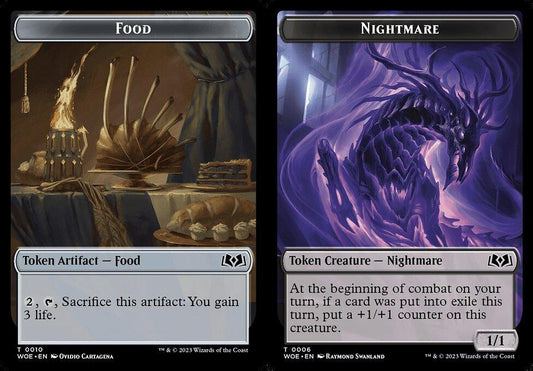 Food (0010) // Nightmare (0006) Double-Sided Token - Foil