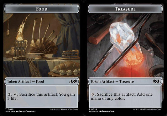 Food (0010) // Treasure (0014) Double-Sided Token - Foil