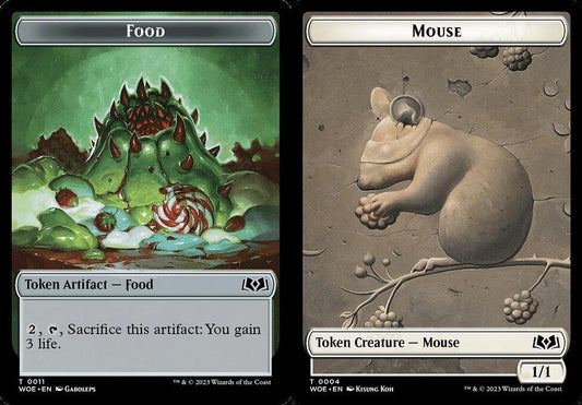 Food (0011) // Mouse (0004) Double-Sided Token - Foil