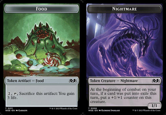 Food (0011) // Nightmare (0006) Double-Sided Token - Foil