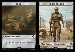 Food (0012) // Human Soldier (0003) Double-Sided Token - Foil