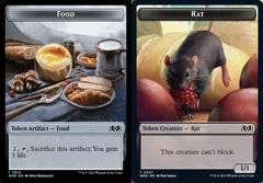 Food (0012) // Rat (0007) Double-Sided Token - Foil