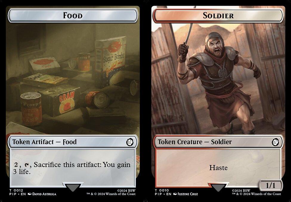 Food (0012) // Soldier (0010) Double-Sided Token
