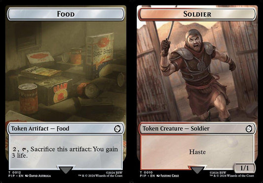 Food (0012) // Soldier (0010) Double-Sided Token