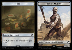 Food (0012) // Zombie Mutant (0007) Double-Sided Token - Foil