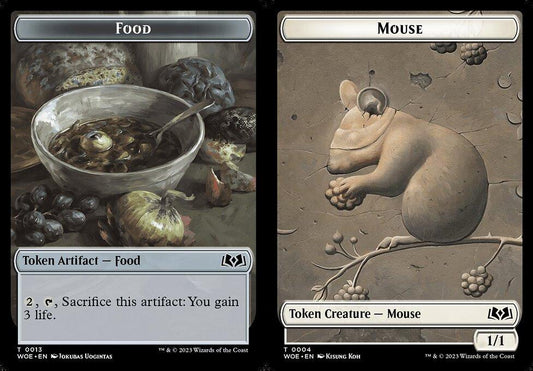 Food (0013) // Mouse (0004) Double-Sided Token - Foil