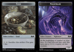 Food (0013) // Nightmare (0006) Double-Sided Token - Foil