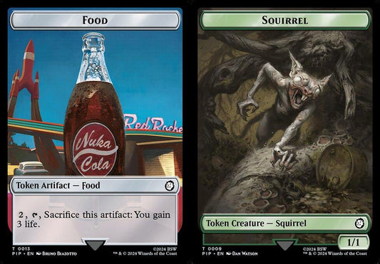 Food (0013) // Squirrel (0009) Double-Sided Token