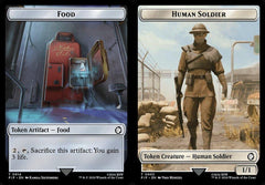 Food (0014) // Human Soldier (0003) Double-Sided Token - Foil