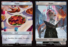 Food (0022) // Hero (0005) Double-Sided Token - Foil