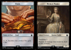 Food (0027) // Human Noble (0007) Double-Sided Token - Foil