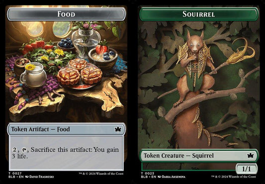 Food (0027) // Squirrel (0023) Double-Sided Token
