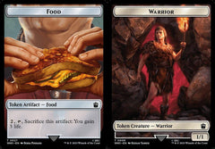 Food (0027) // Warrior (0009) Double-Sided Token - Foil