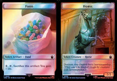 Food (0057) // Horse (0036) Double-Sided Token - Surge Foil