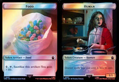 Food (0057) // Human (0037) Double-Sided Token - Surge Foil
