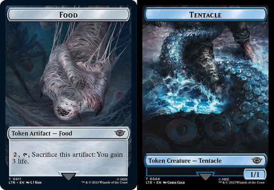 Food (011) // Tentacle (004) Double-Sided Token - Foil