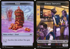 Food (011) // Zombie Employee (006) Double-Sided Token - Foil
