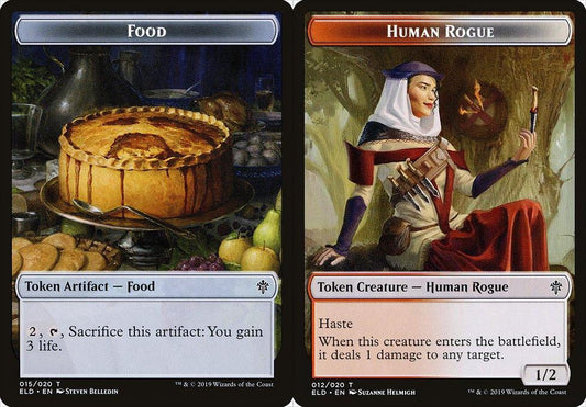 Food (015) // Human Rogue (012) Double-Sided Token - Foil