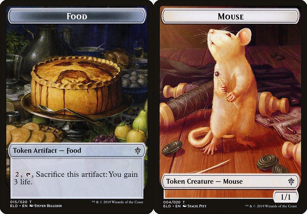 Food (015) // Mouse (004) Double-Sided Token - Foil