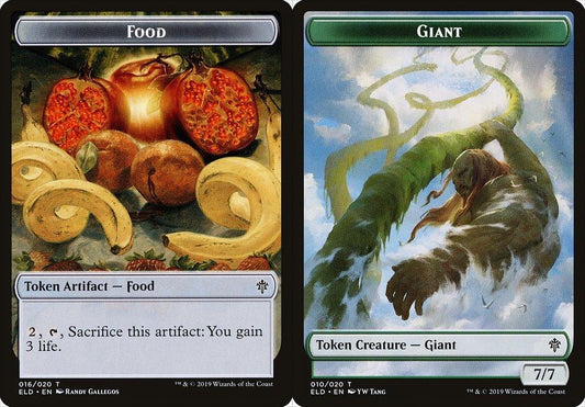 Food (016) // Giant (010) Double-Sided Token - Foil
