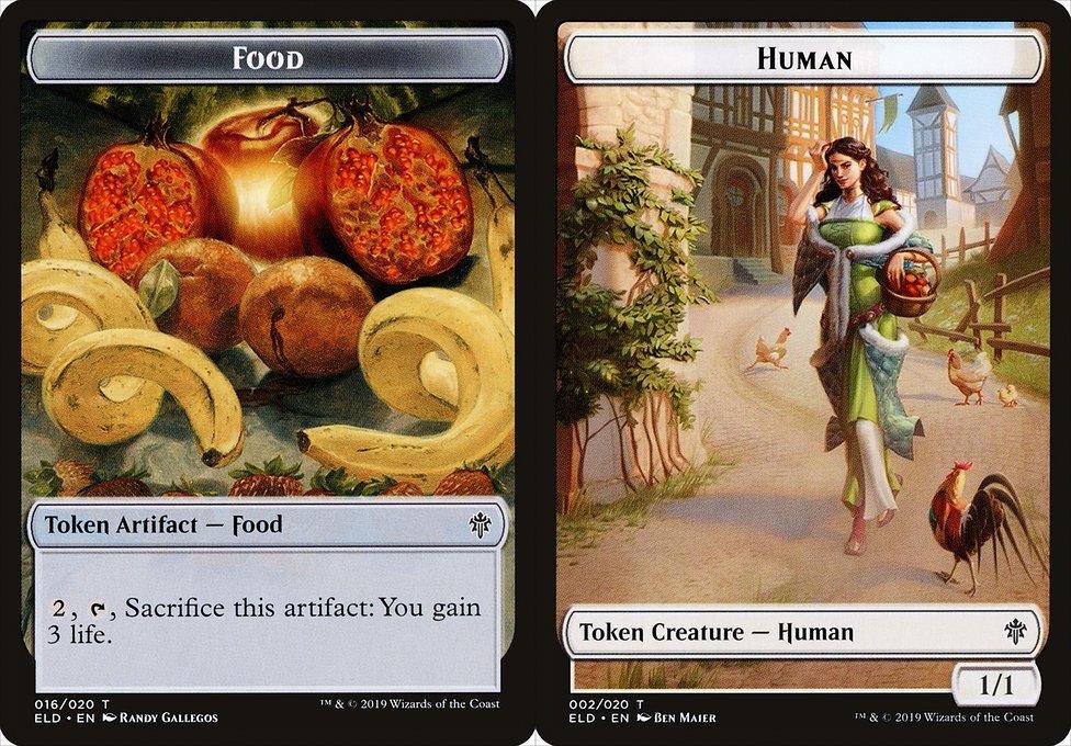 Food (016) // Human (002) Double-Sided Token - Foil