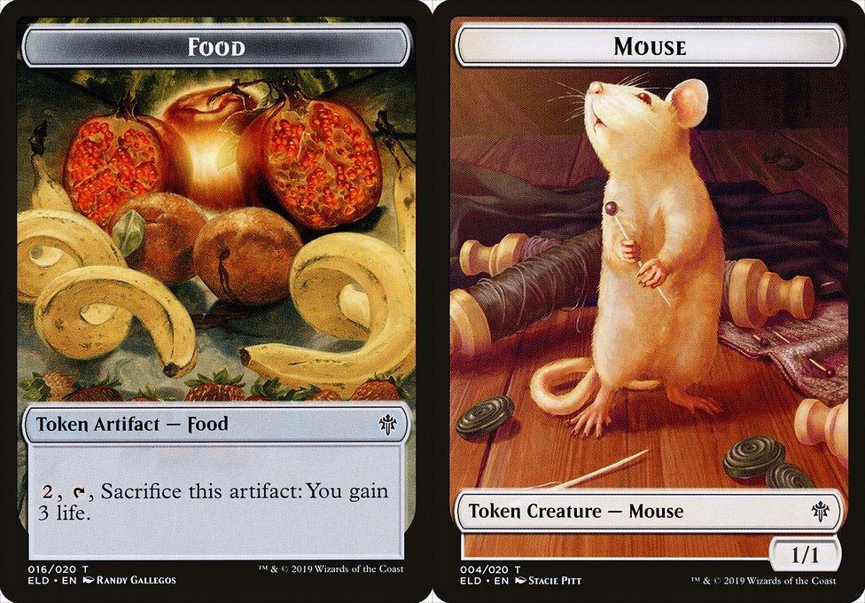 Food (016) // Mouse (004) Double-Sided Token - Foil