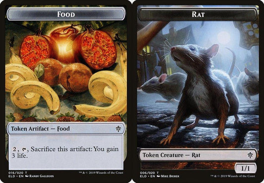 Food (016) // Rat (006) Double-Sided Token - Foil