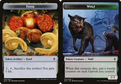 Food (016) // Wolf (014) Double-Sided Token - Foil