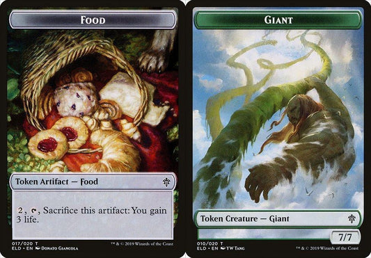 Food (017) // Giant (010) Double-Sided Token - Foil