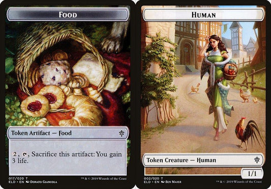 Food (017) // Human (002) Double-Sided Token - Foil