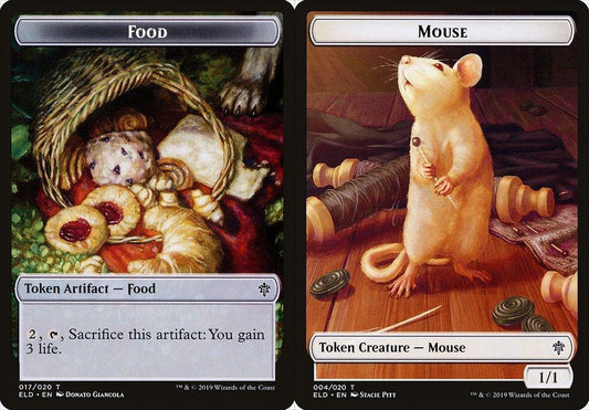 Food (017) // Mouse (004) Double-Sided Token - Foil