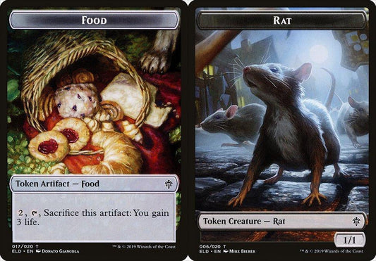 Food (017) // Rat (006) Double-Sided Token - Foil