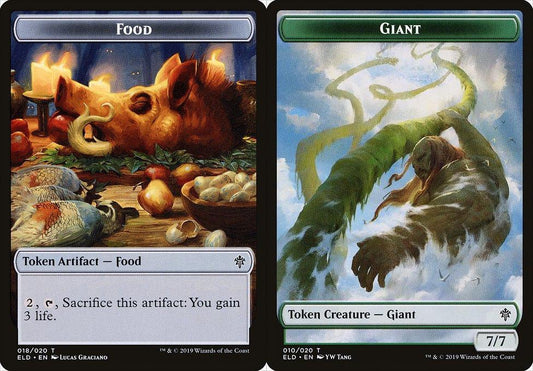 Food (018) // Giant (010) Double-Sided Token - Foil