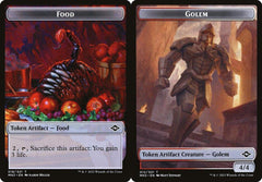 Food (018) // Golem (012) Double-Sided Token - Foil