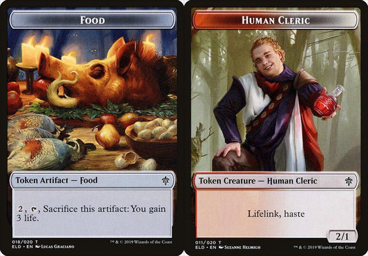 Food (018) // Human Cleric (011) Double-Sided Token - Foil