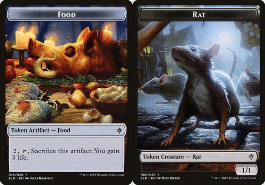 Food (018) // Rat (006) Double-Sided Token - Foil