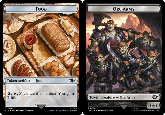 Food (022) // Orc Army (018) Double-Sided Token - Surge Foil