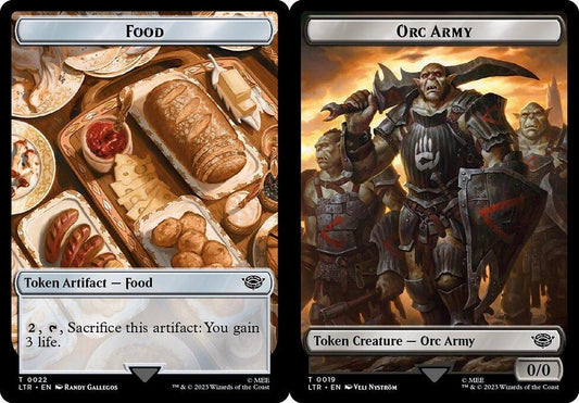 Food (022) // Orc Army (019) Double-Sided Token - Surge Foil