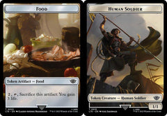 Food (023) // Human Soldier (015) Double-Sided Token - Surge Foil