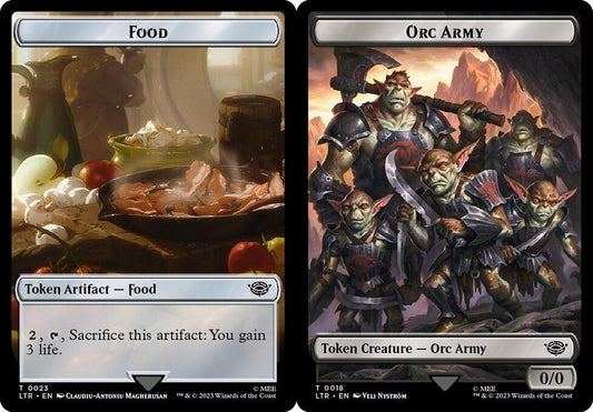 Food (023) // Orc Army (018) Double-Sided Token - Surge Foil
