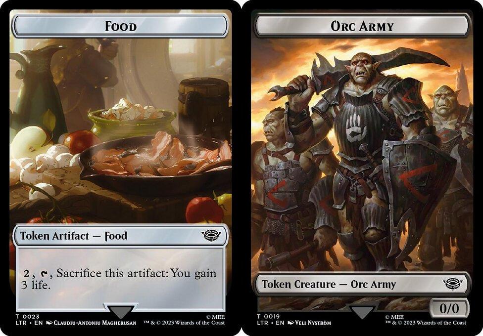Food (023) // Orc Army (019) Double-Sided Token - Surge Foil