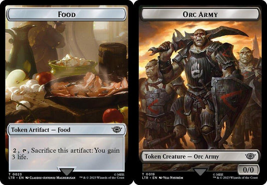 Food (023) // Orc Army (019) Double-Sided Token - Surge Foil