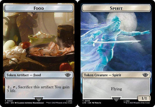 Food (023) // Spirit (016) Double-Sided Token - Surge Foil